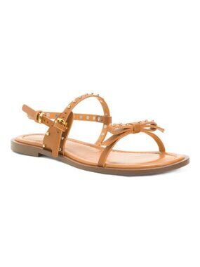 ODISSI Leather Flat Sandals